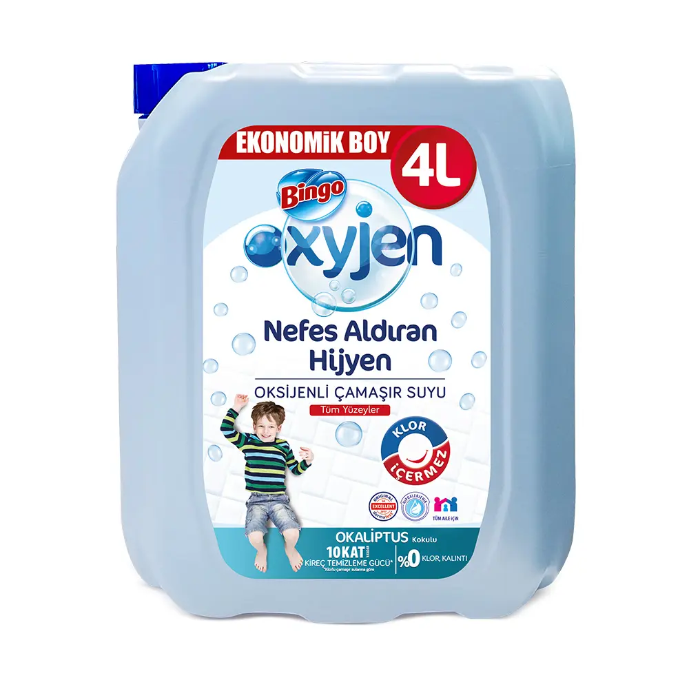 Bingo Oksijen Çamaşır Suyu Okalıptus 4 Litre