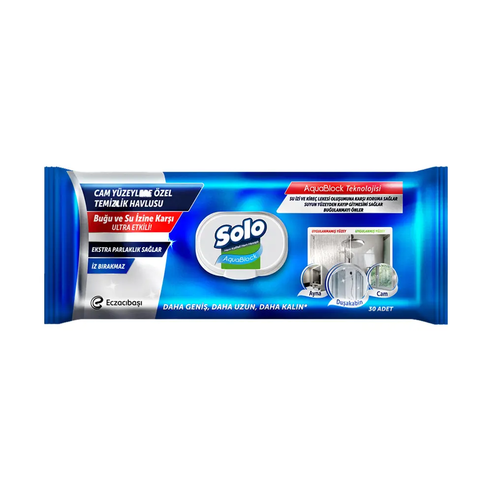 Solo Aquablock Cam Yüzeylere Özel 30 lu