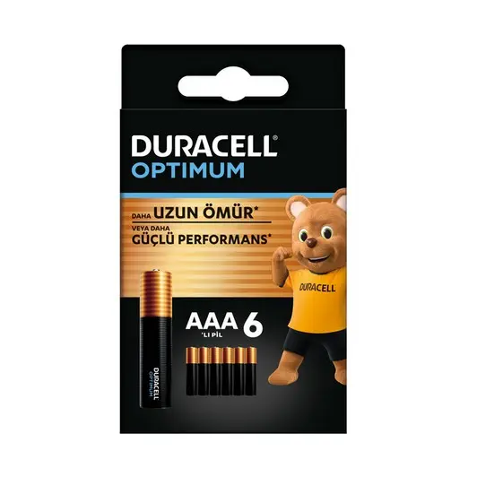 Duracell Optimum İnce Kalem 6 lı AAA
