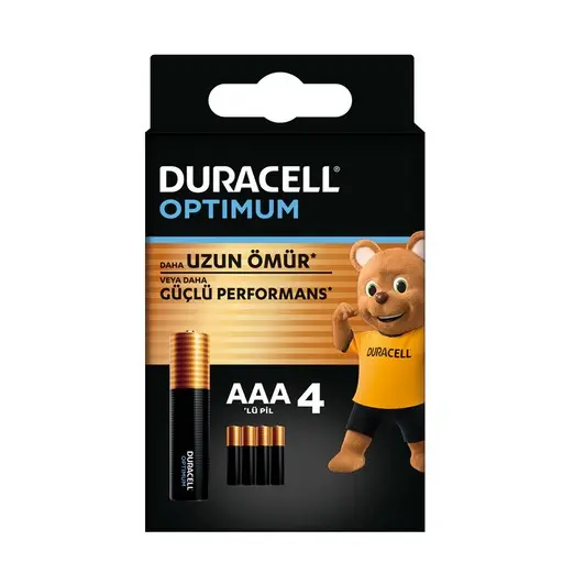 Duracell Optimum İnce Kalem 4lü AAA