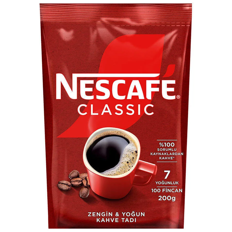 Nescafé Classic Çözünebilir Kahve 200g Ekonomik Paket