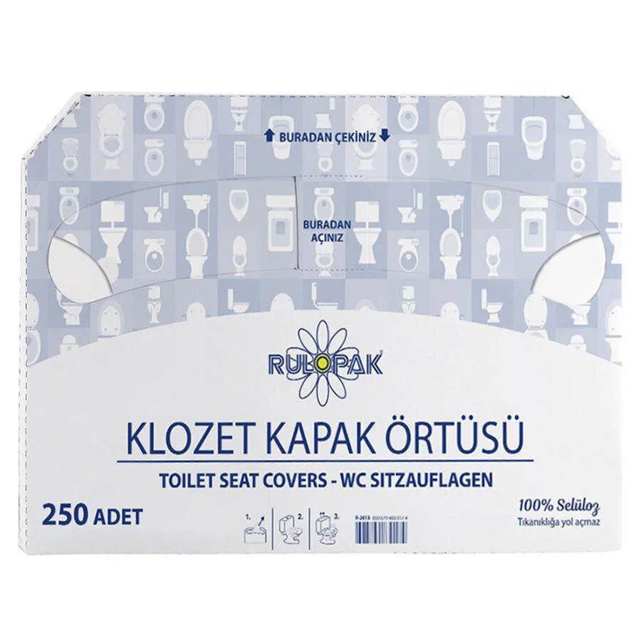 Rulopak  Klozet Kapak Örtüsü 250 Yaprak
