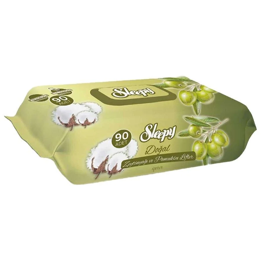 Sleepy Zeytinyağlı Islak Mendil 90 Yaprak