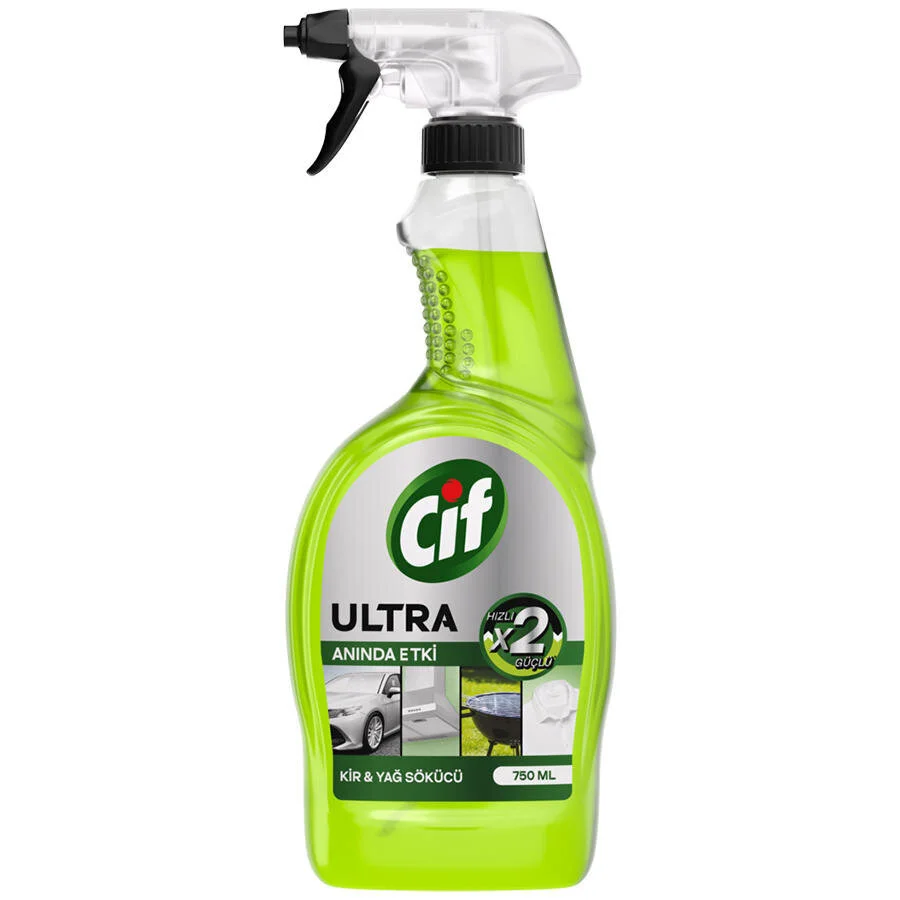 Cif Ultra Anında Etki Kir ve Yağ Çözücü 750 ml